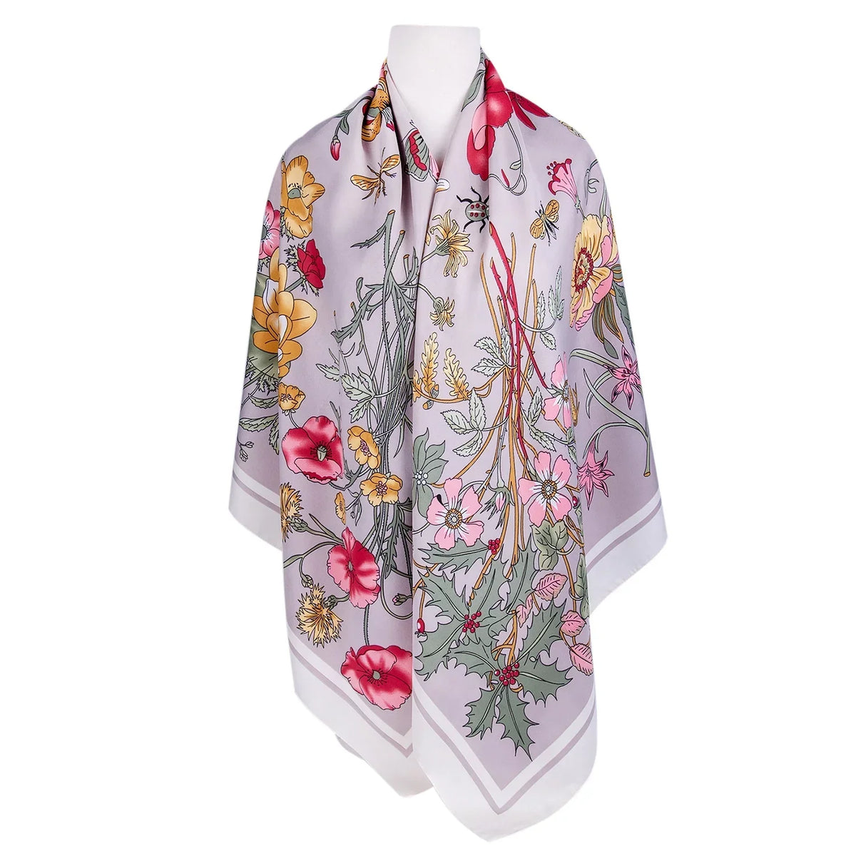 STP GOODS Evening Shawl and Wrap for Women Botany Beige Silk Shawl 51x51'' (130 * 130 cm) Travel Scarf Tops Fashion Shawl for Wedding