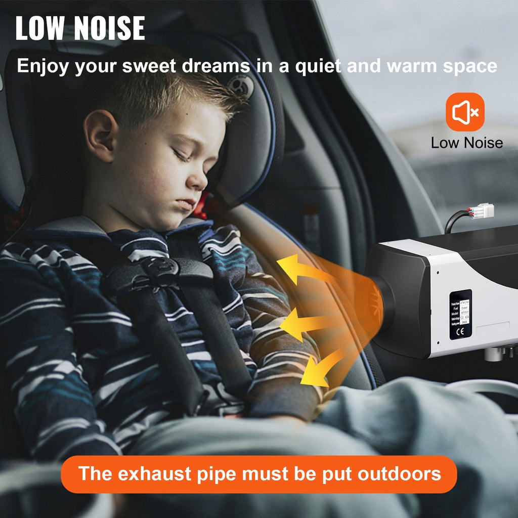 SKYSHALO 5KW Diesel Air Heater 10L Tank Diesel Heater 12V Diesel Parking Heater Muffler with LCD Thermostat and Remote Control for RV Bus Trailer Motorhomes and Boats