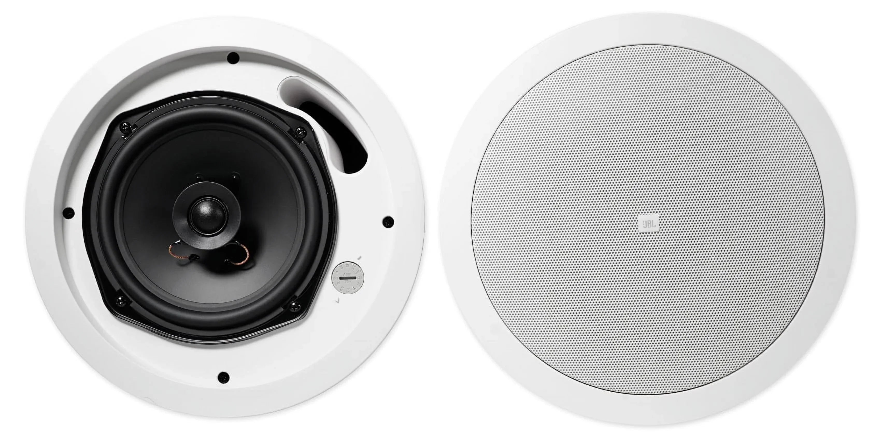 4) JBL 5.25" White Commercial Wall+6.5" Ceiling Speakers+Amp Restaurant/Cafe/Bar