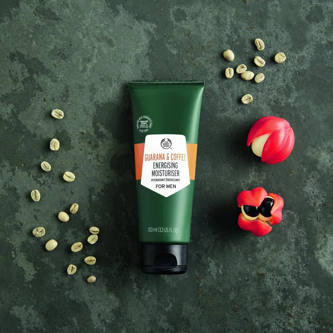 The Body Shop Guarana And Coffee Energizing Moisturizer For Men, 3.3 Fl Oz