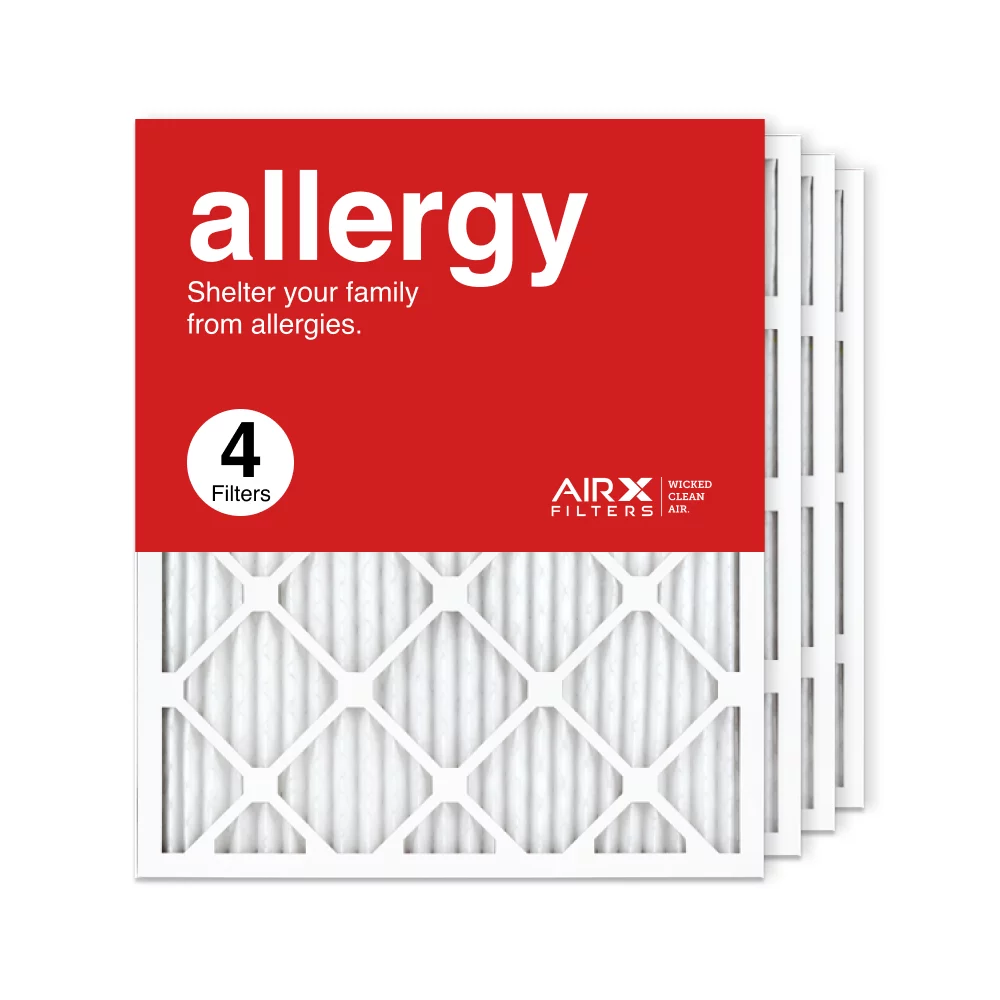 AIRx Filters 20x25x1 Air Filter MERV 11 Pleated HVAC AC Furnace Air Filter, Allergy 4-Pack, Made in the USA