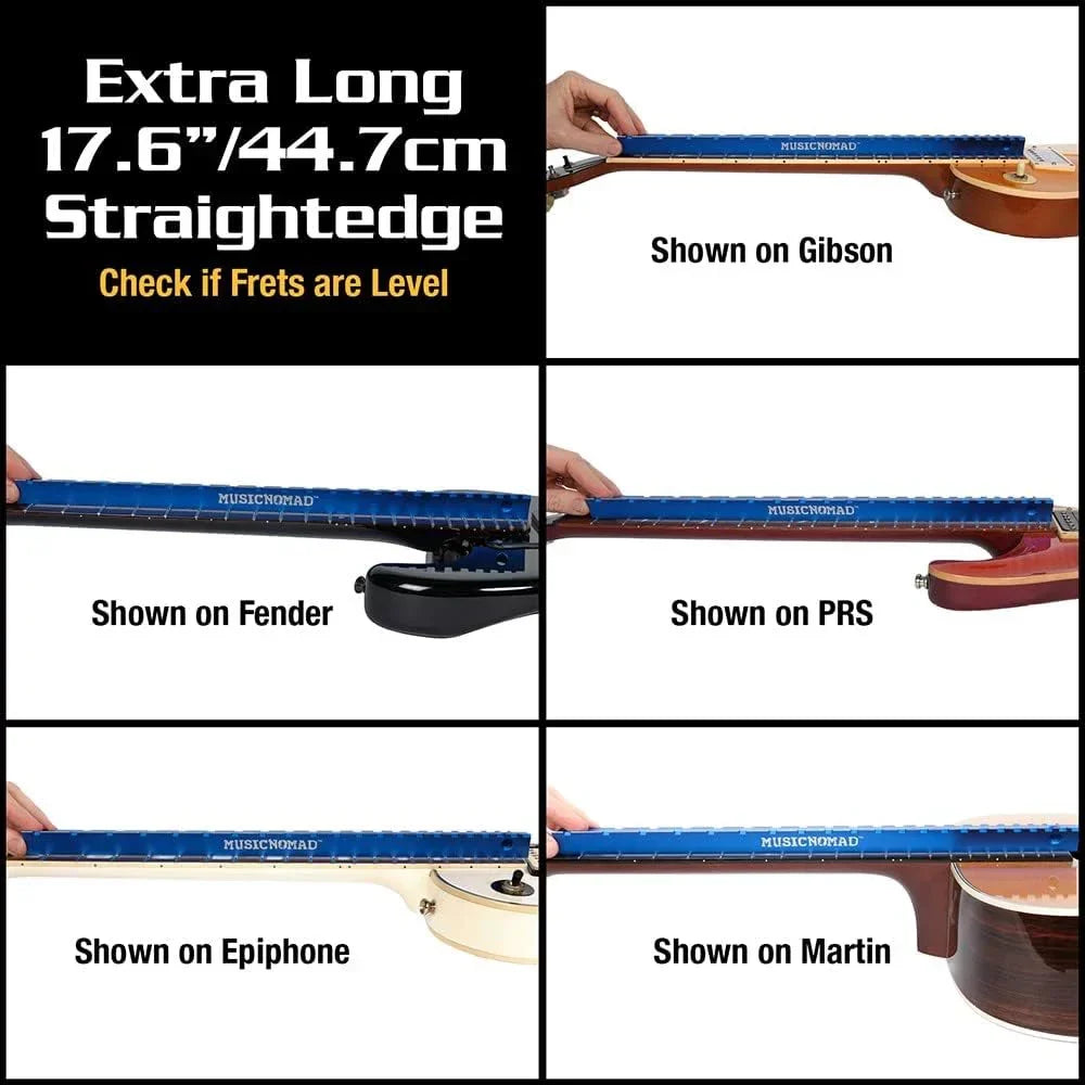 Music Nomad Tri-Beam 3 'n 1 Dual Notched & Precision Straight Edge