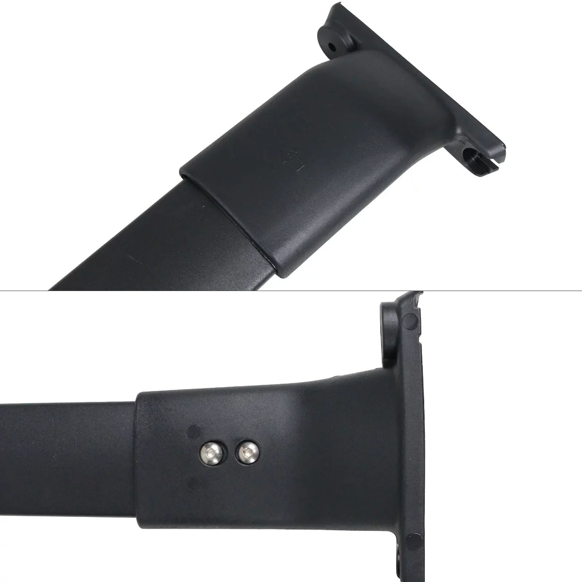 Ikon Motorsports Compatible with 13-16 Mazda CX-5 CX5 OE Style Cross Bar Roof Rack Black Aluminum