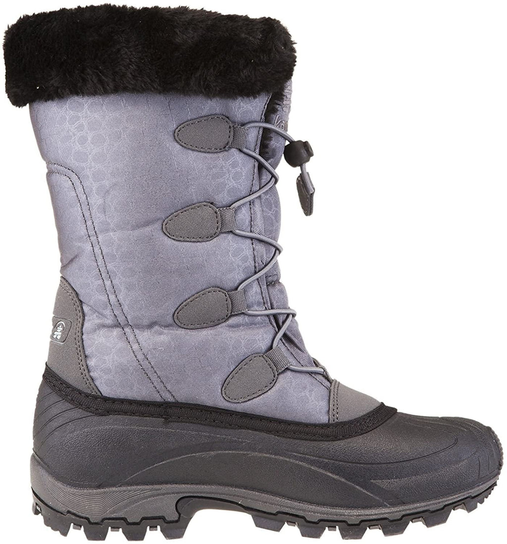 Kamik Women's Momentum Snow Boot, Charcoal/Grey, 10 M