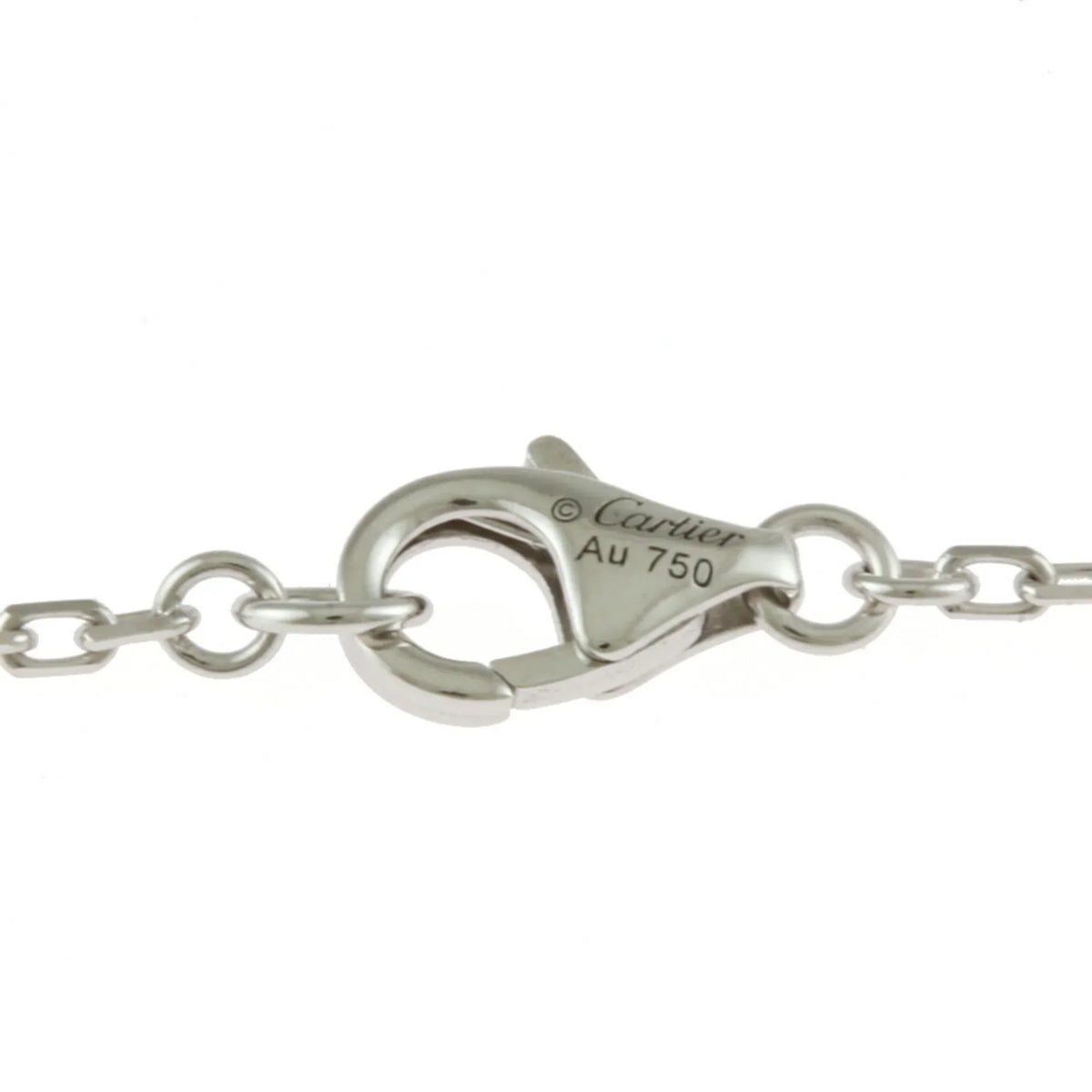 Pre-Owned Cartier C Heart Necklace 18K Diamond Ladies CARTIER BRJ10000000119253 (Like New)