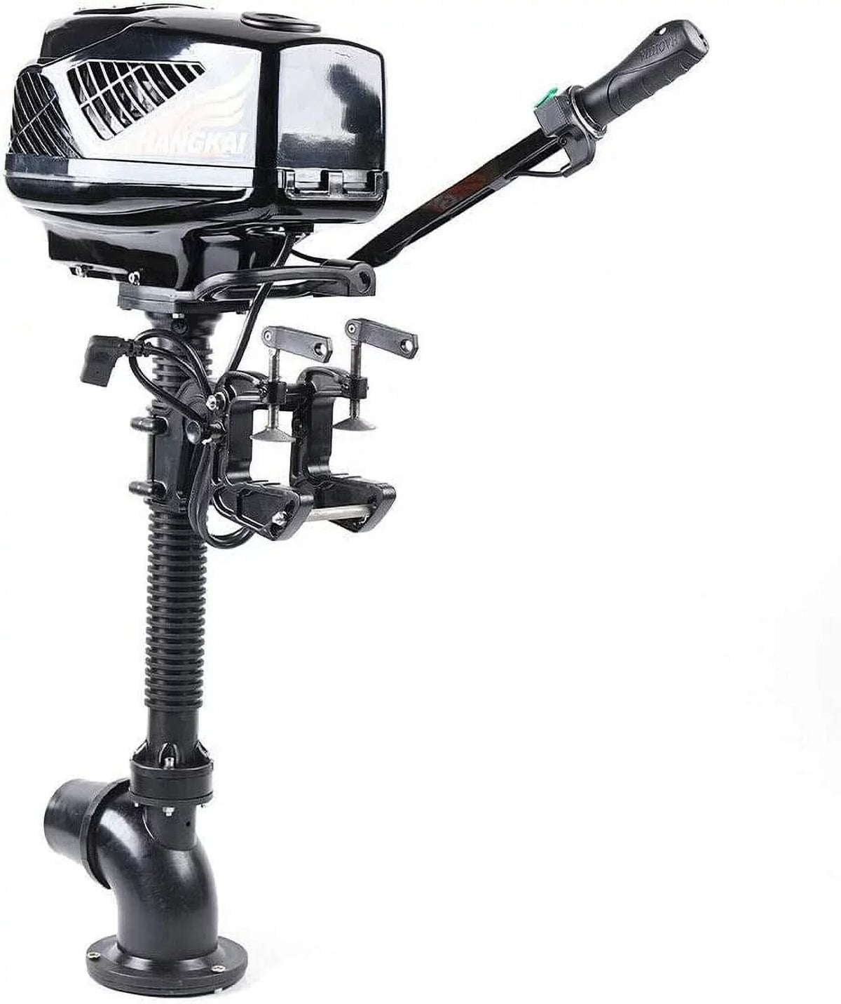MONIPA 4HP 48V 1000W Electric Outboard Motor Inflatable Fishing Boat Engine Jet Pump Outboard Motor Rubber Tiller Control Brushless Outboard Motor