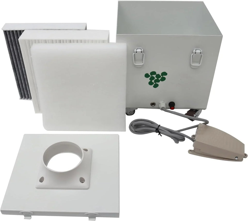 Dry Smoke Purifier Portable Welding Fume Extractor Welding Smoke Purifier with Foot Switch 12V