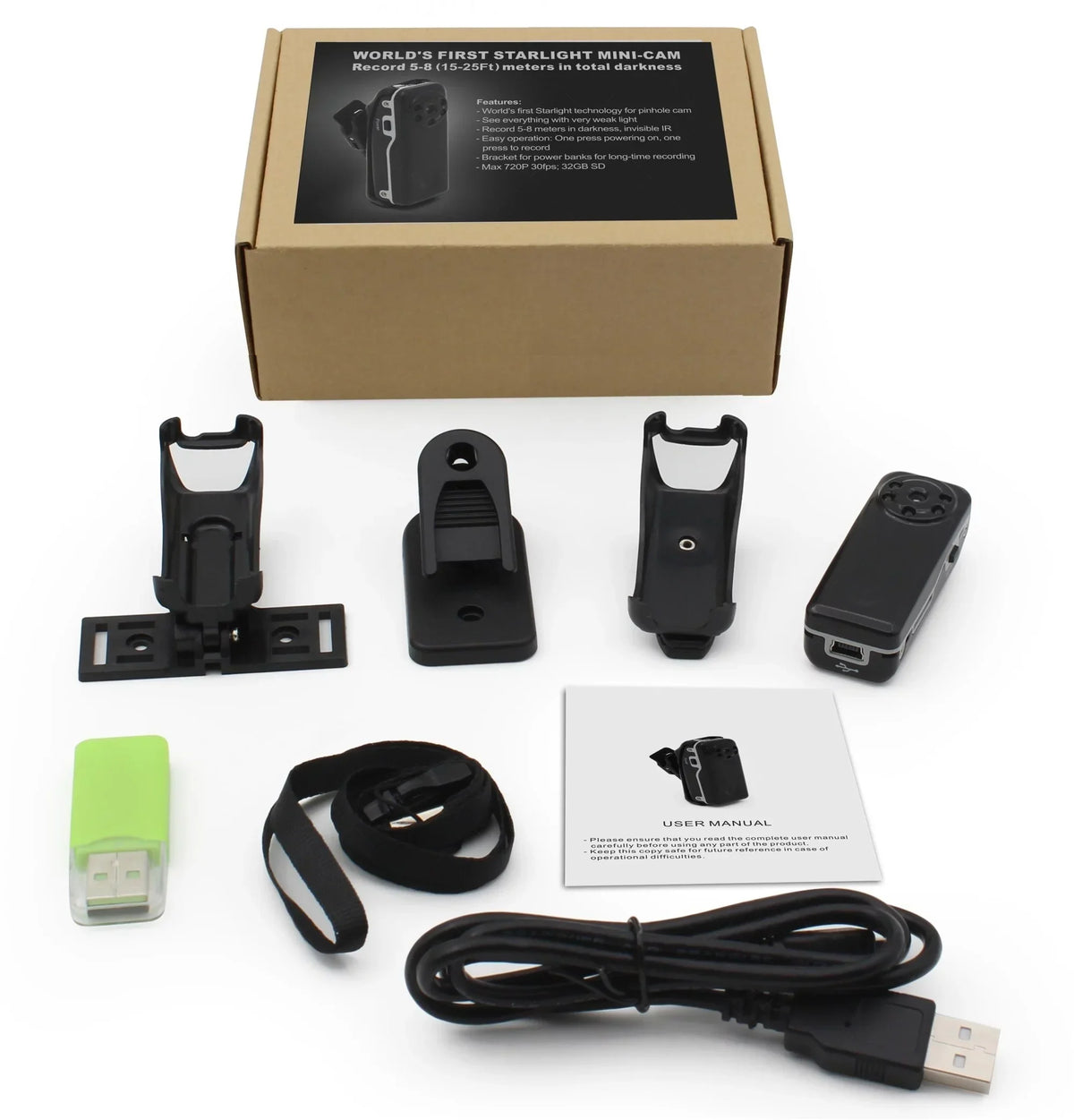 micro Police Body Camera Video Cam w/ Night Vision - NEW 2021