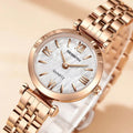 Rose Gold 2022 Women Fashion Watch Creative Ladies Wrist Watch Stainless Steel Stylish Desgin Quartz Watches for Female reloj