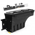 PIT66 Truck Bed Storage Box Toolbox Driver Left Side LH Fit for Toyota Tacoma 2005-2020 Black