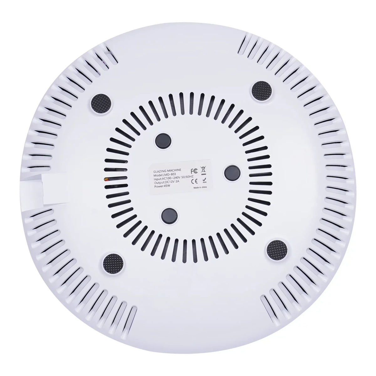 Oukaning 45W Nail Dust Collector Reusable Filter Vacuum Cleaner Fan Strong Suction Salon(White)