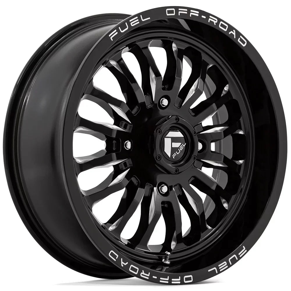 Fuel ARC 18" Wheels Black 36" XCR350 Tires Kawasaki Teryx Mule