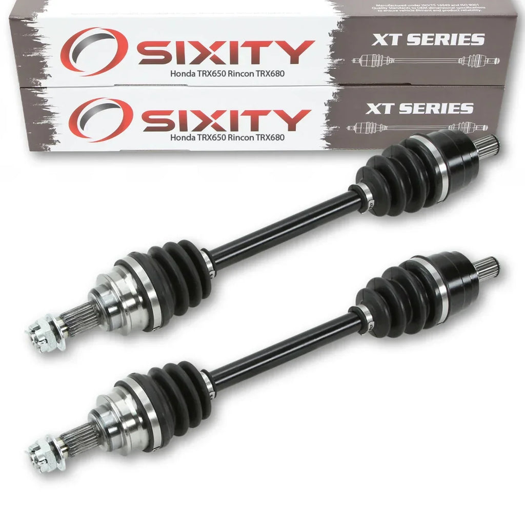 Sixity XT Rear Left & Right CV Axles compatible with Honda TRX650 Rincon TRX680 Pair 2016 2015 2014 2013 2012 2011 2010 2009 2008 2007 2006 2005