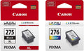 RENR PG-275 XL Black and RENR CL-276 Color Ink Cartridges (Retail Packaging)