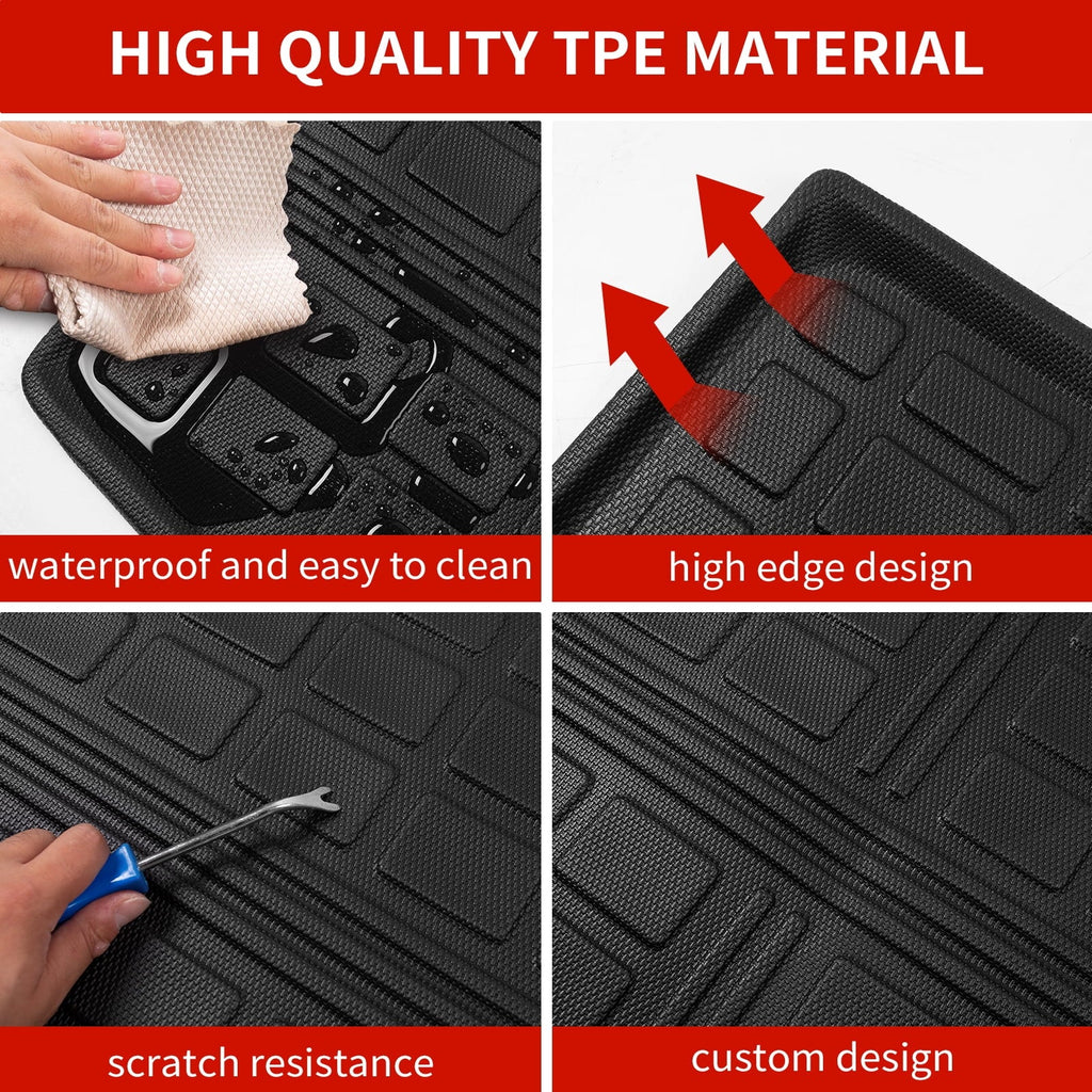 Fit 2021-2023 Chevrolet Tahoe GMC Yukon Rear Trunk Mat Cargo Liner Back Seat Cover Protector Chevy Tahoe Accessories