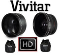 2-Pcs LENS SET PRO HD WIDE ANGLE & TELEPHOTO LENS for NIKON FM10 (52mm Compatible)
