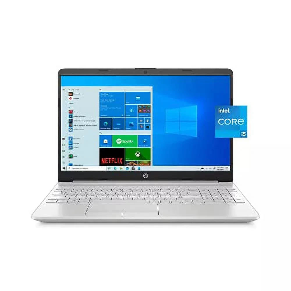 HP 2022 15.6" HD Touchscreen Laptop PC Intel 4-Core i5-1135G7 16GB DDR4 256GB NVMe SSD Iris Xe Graphics Webcam HDMI WiFi AC RJ45 BT USB-C Backlit Keyboard Silver Windows 10 w/RE Accessories
