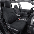 Coverdream Custom Fit KONA Car Seat Covers for Hyundai KONA 2018 2019 2020 2021 2022 2023 - Polyester (Black,Full Set)