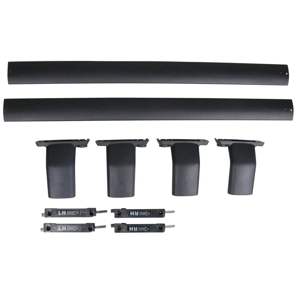 Ikon Motorsports Compatible with 13-16 Mazda CX-5 CX5 OE Style Cross Bar Roof Rack Black Aluminum