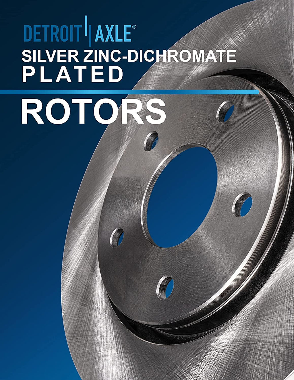 Detroit Axle - Front Brake Kit for Dodge Grand Caravan Chrysler Town & Country Journey Pacifica Ram C/V VW Routan Replacement Brakes Rotors Ceramic Brake Pads: 12.99" Rotor