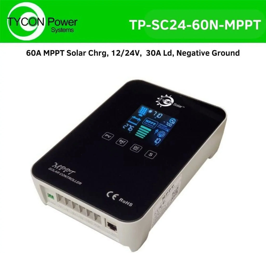 Tycon Systems TP-SC24-60N-MPPT 12-24V 30A MPPT Solar Charge Controller