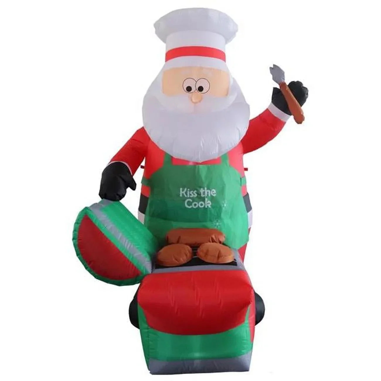 Celebrations 9080574 6 ft. Santa Barbequing Inflatable