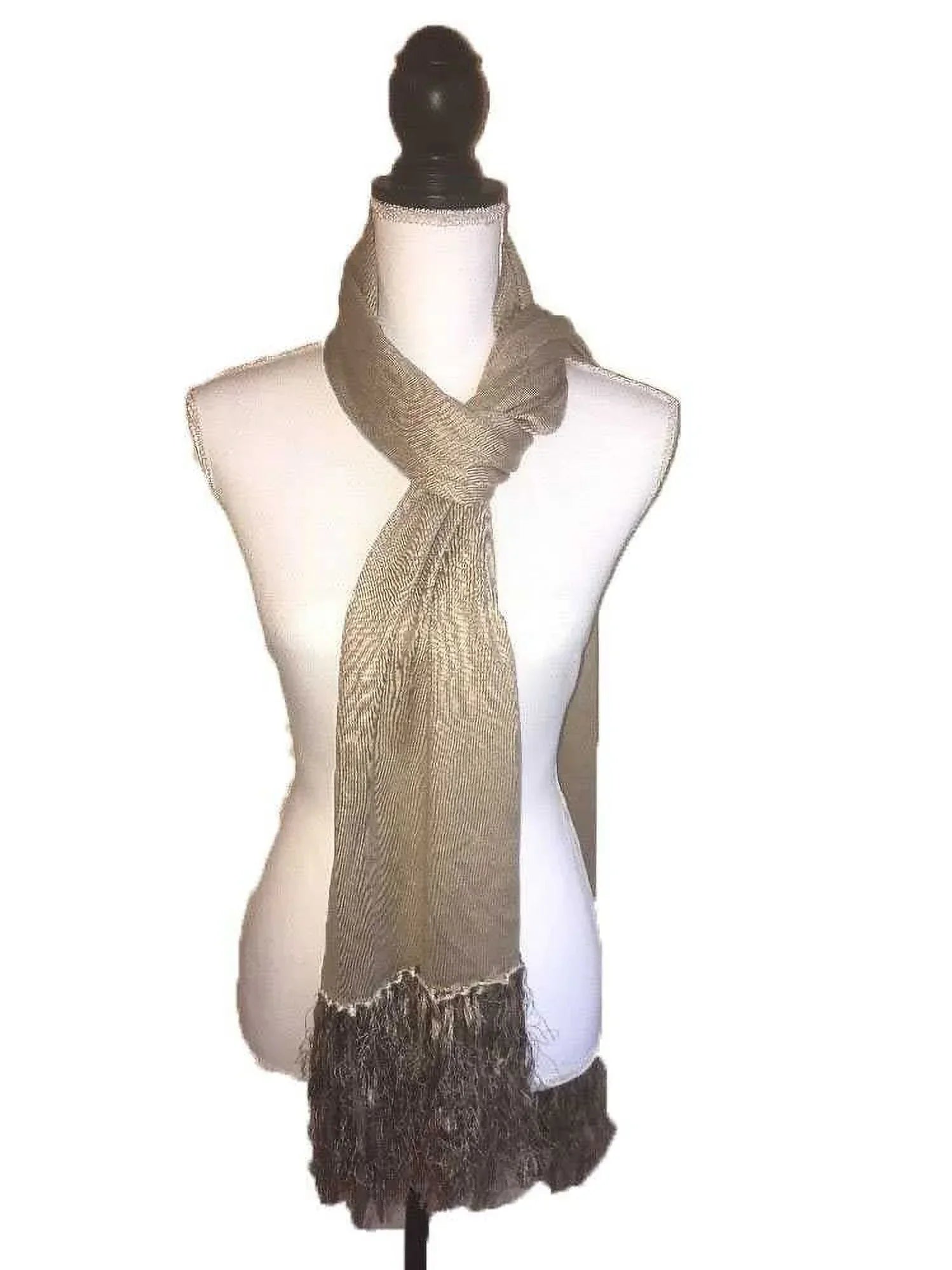 Lauren Ralph Lauren Women’s Fringe Scarf (Brown)