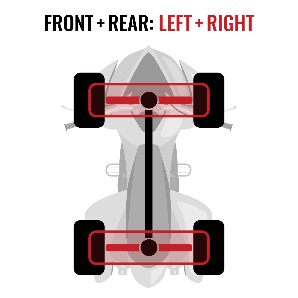 4 pc Sixity XT Front Rear Left Right Axle compatible with Polaris Ranger 1000 2015 - R15RTAD1AA EA DIESEL 4X4