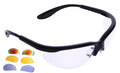 Python RG Multi Lense Racquetball/Squash/Pickleball Eye Protection w/free case (Eyewear, Goggle, Eyeguard) - BLACK