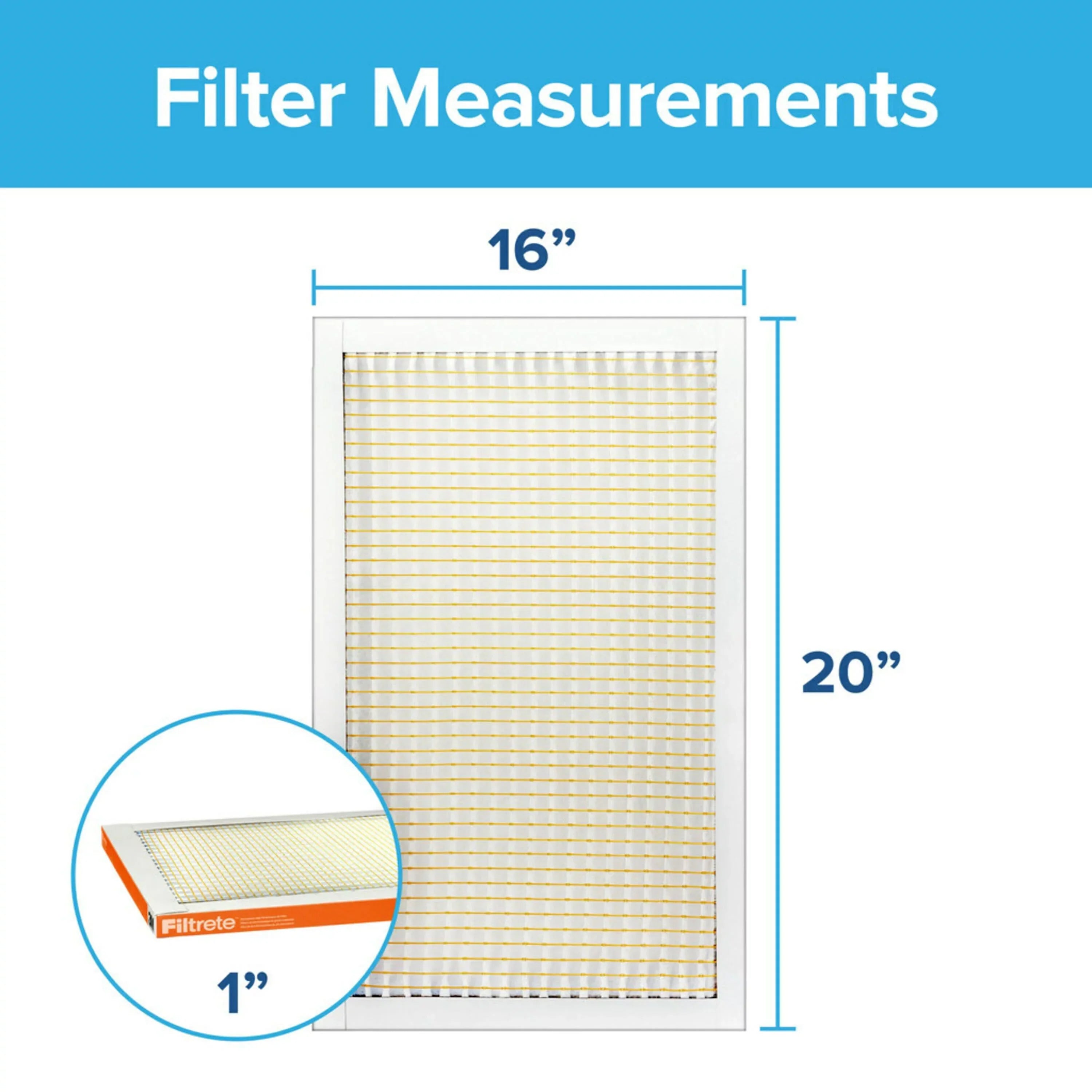 Filtrete 16x20x1, MERV 10, Micro Particle Reduction HVAC Furnace Air Filter, 800 MPR, 4 Filters