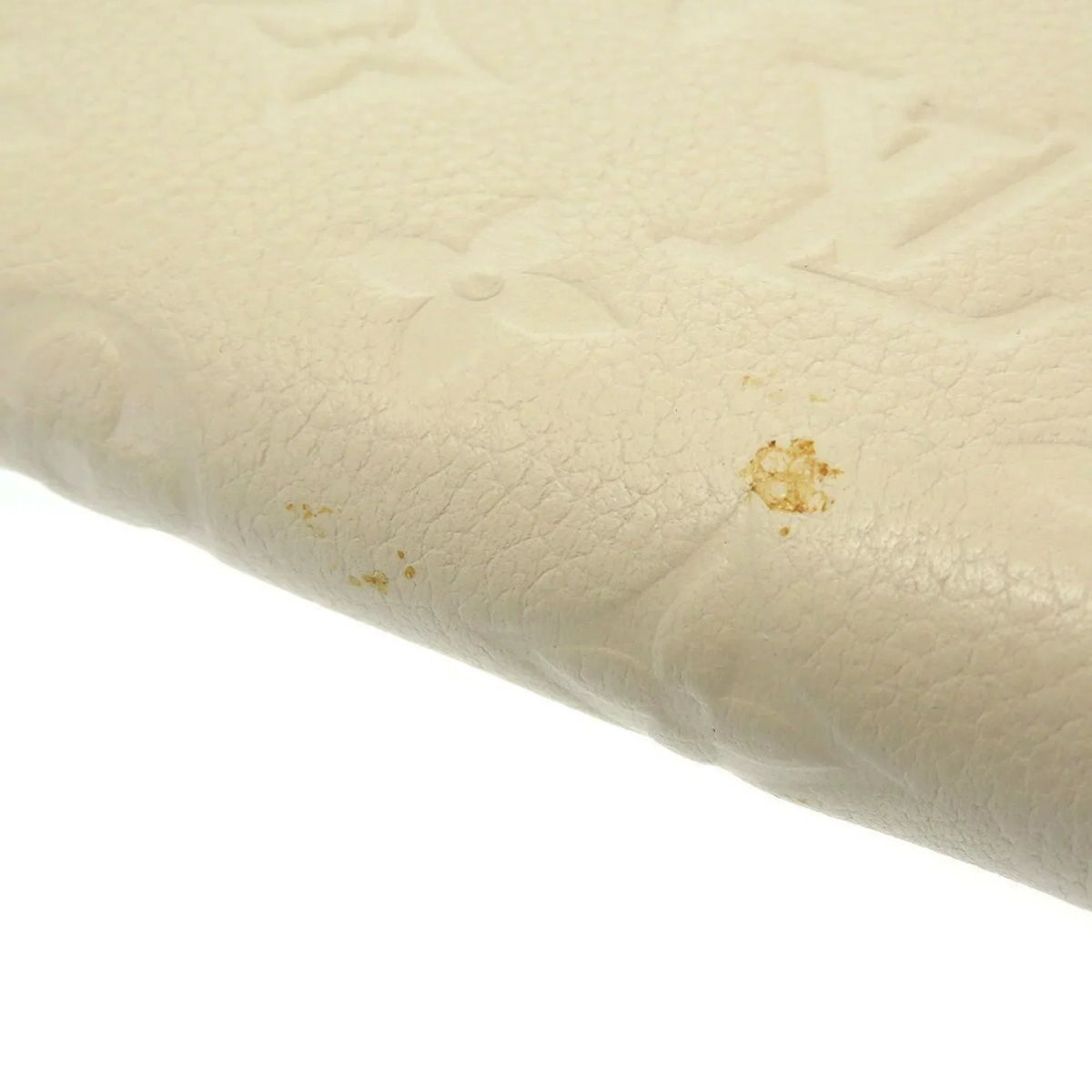 Pre-Owned Louis Vuitton Monogram Implant Portefeuille Secret M93432 Neige Bifold Wallet Round (Good)