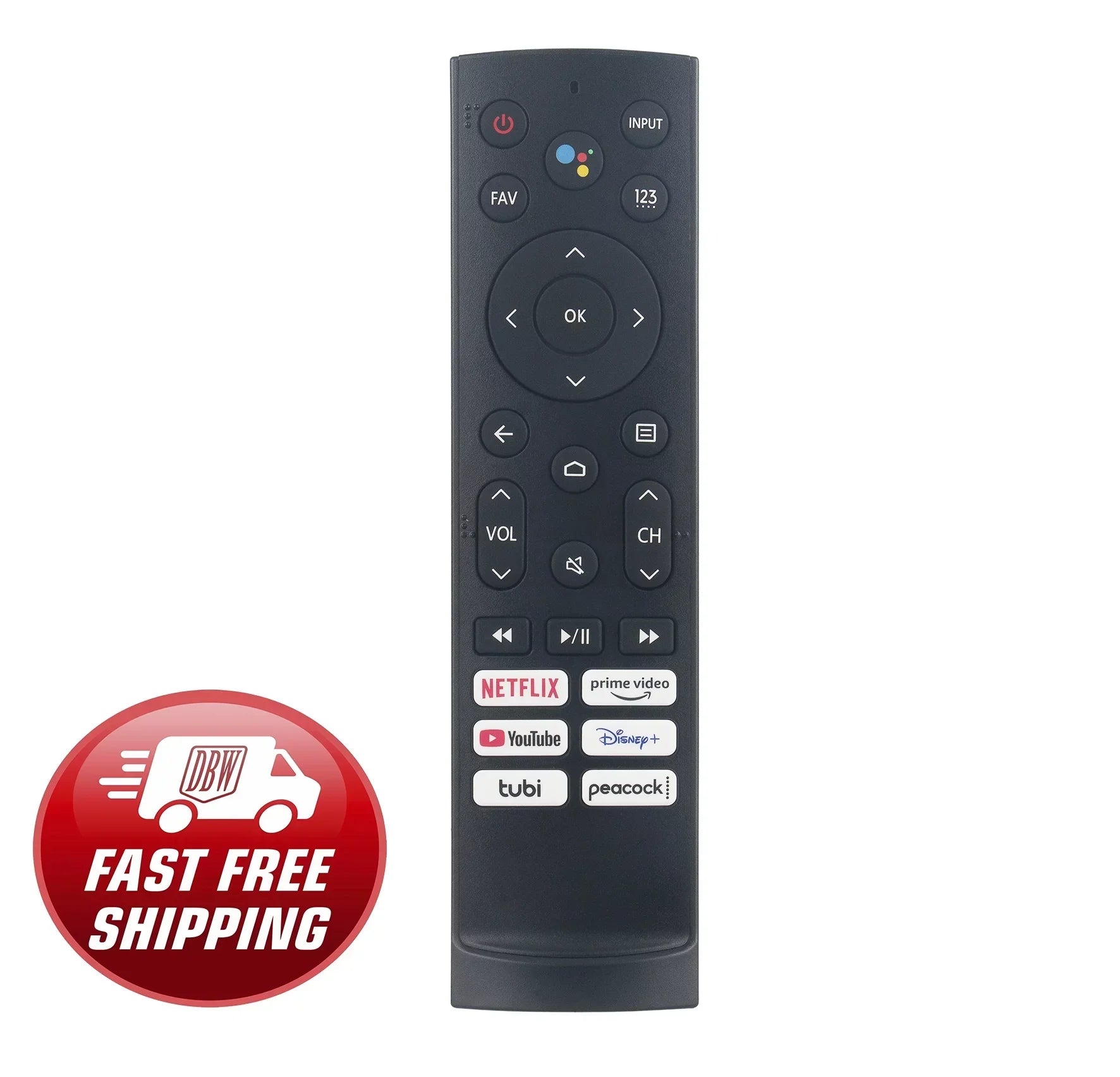 ERF3A90 Voice Replacement Remote Control Compatible with Hisense Google OLED TV 43A6H ‎50A6H 75U7H 55U7H 65U7H