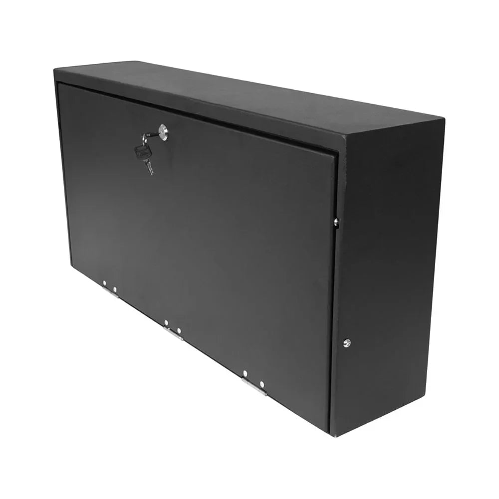 Hooke Road Fit 2021-2023 Ford Bronco Folding Tailgate Table Lockable Steel Storage Box Black