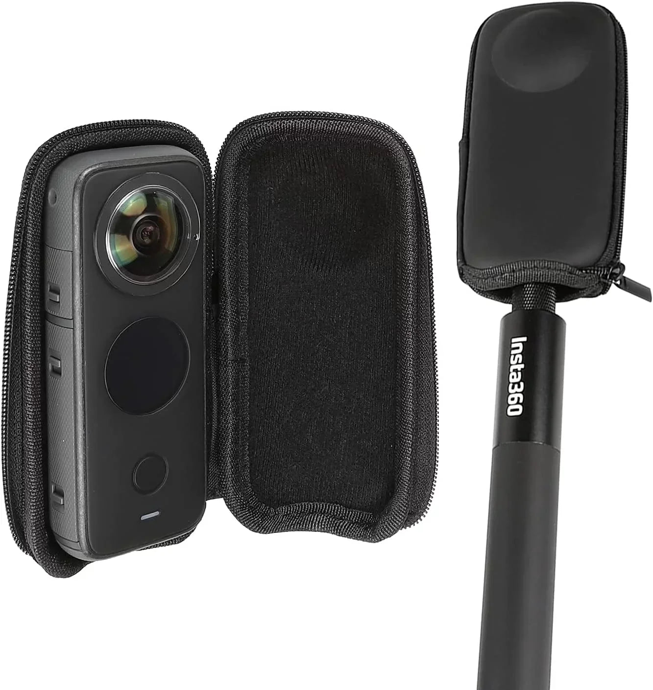 Hard Carrying Case for Insta360 ONE X/X2/X3,Mini Hard Shell Carrying Case Hard PU Protective Travel Case for Insta 360