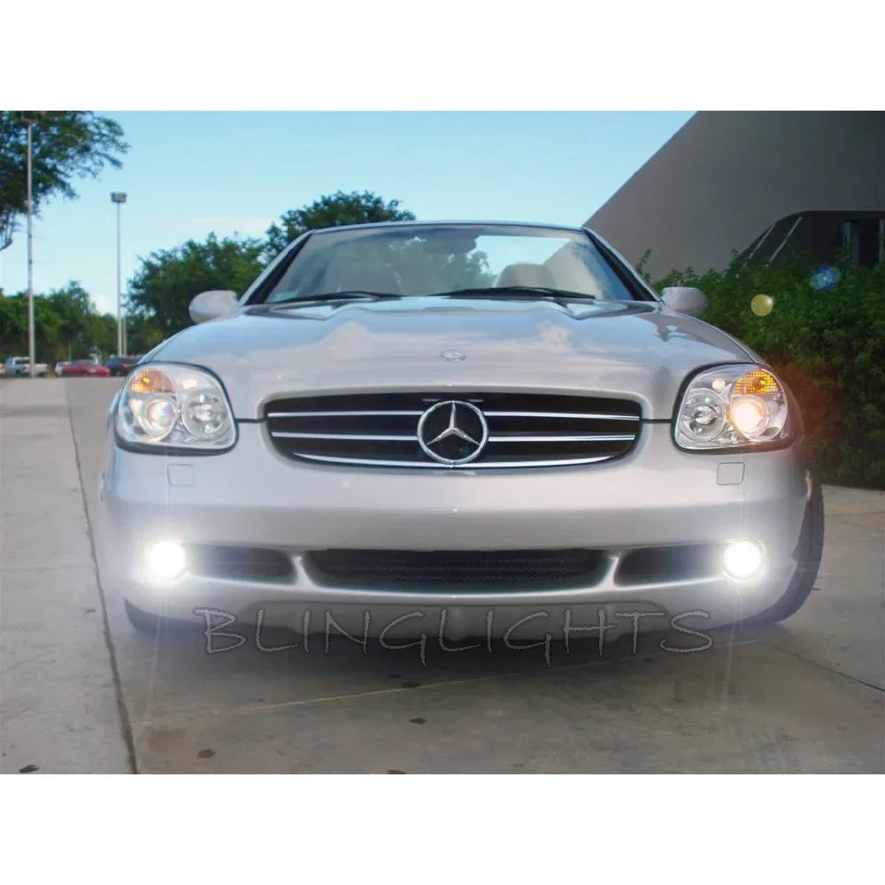 For 1996 1997 1998 1999 2000 Mercedes-Benz SLK 200 LED Foglamps Driving Fog Lamps R170 SLK200 Lights Kit