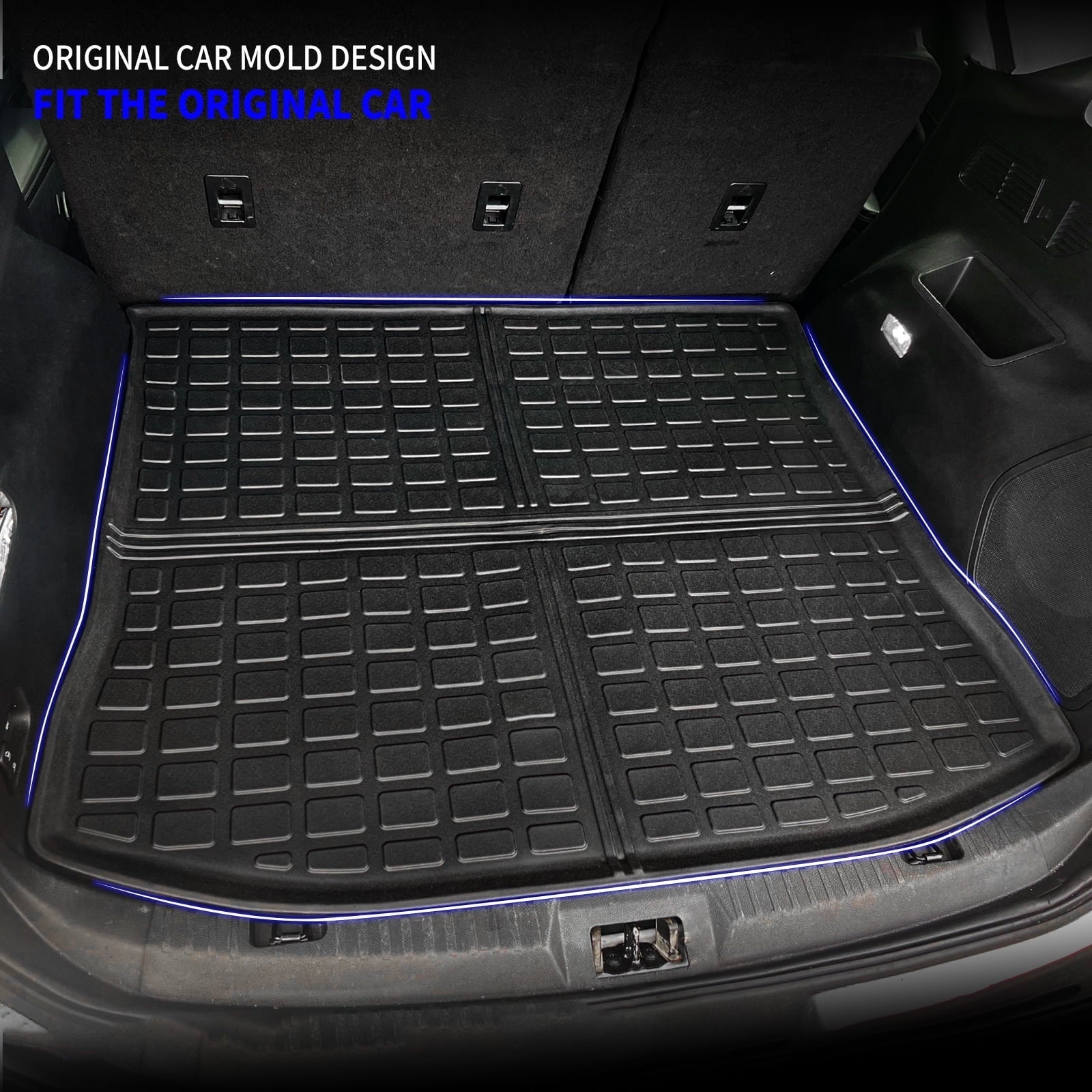 Fit 2015-2024 Ford Edge Cargo Liner Trunk Mat TPE All Weather Trunk Liner 2023 Edge Accessories