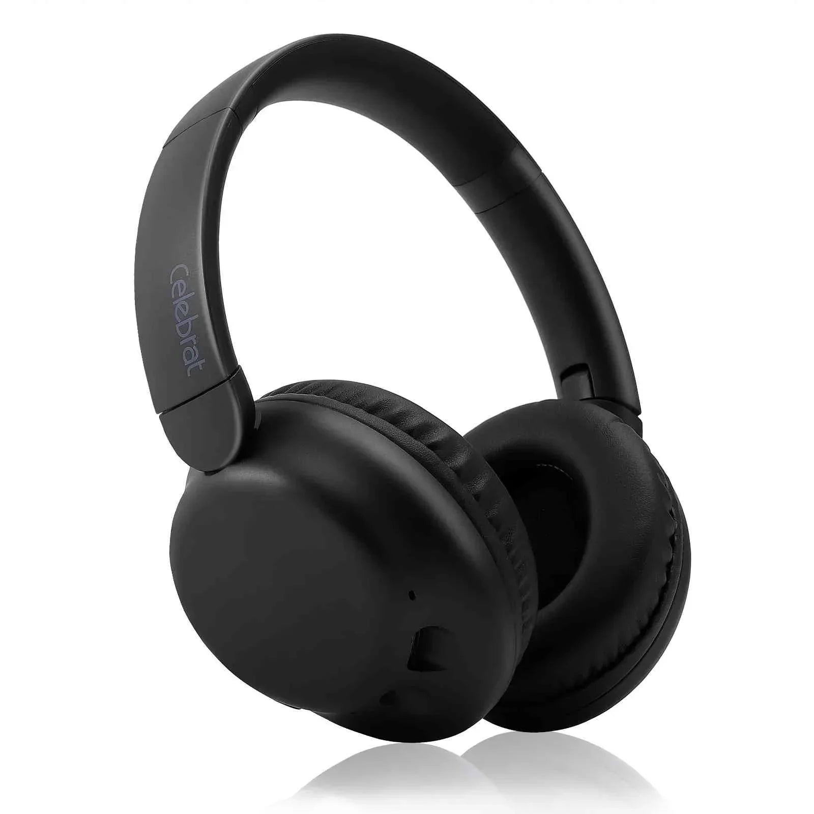UrbanX Perfect Comfort 955 II Overhead Wireless Bluetooth Headphones For Infinix Smart 5 (India) Noise-Cancelling, with – Black