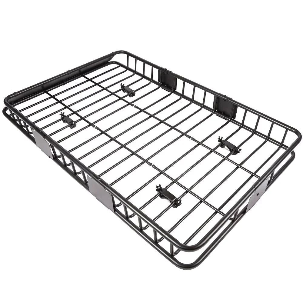 Jeremywell Universal 64"x 39"x 6" 150 LB Capacity Roof Rack Cargo Basket Extension Car Top Luggage Holder Carrier for SUV Truck Cars