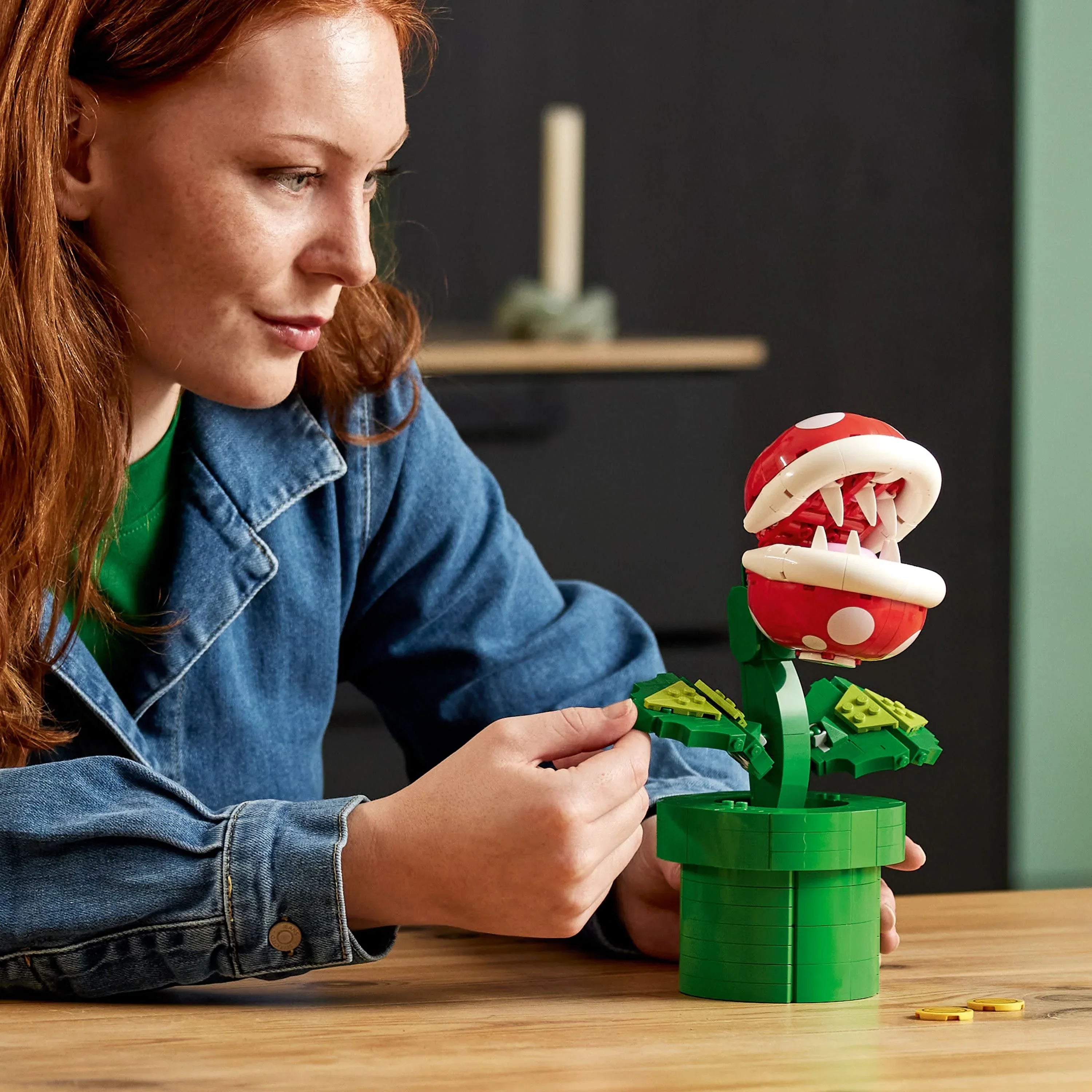 LEGO Super Mario Piranha Plant 71426, Build and Display Super Mario Brothers Toy for Adults and Teens, Authentically Detailed Posable Figure, Holiday or Birthday Gift for Gamers and Super Mario Fans