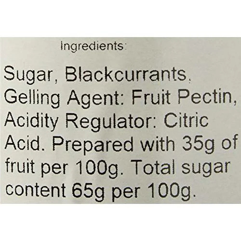 preserve scottish blackcurrant preserve, 12 ounce