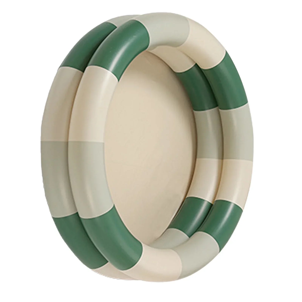 Buumin Inflatable Pool Baby Retro Blow Up Swimming Pool Family Cute Style Thickened Water Pool Green Stripe
