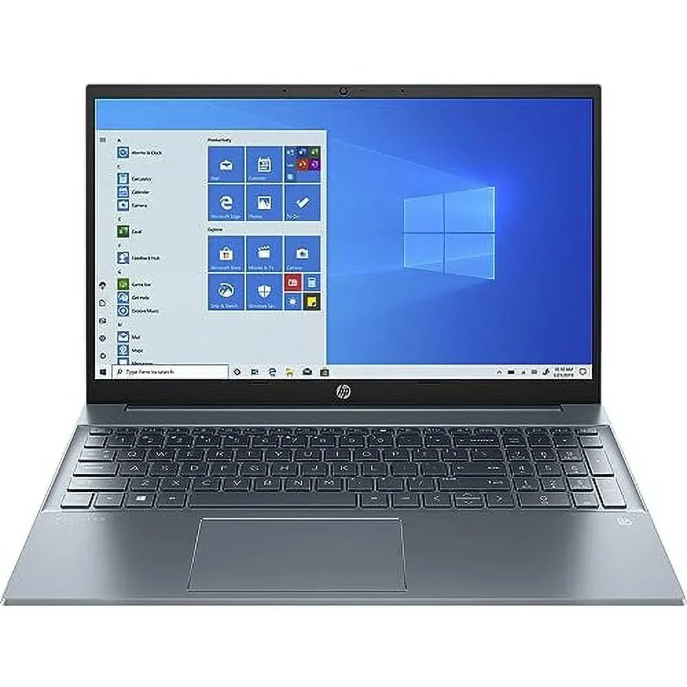 HP 2023 Pavilion 15.6” FHD IPS Touchscreen Laptop 10-Core Intel Core i7-1255U Iris Xe Graphics 16GB DDR4 512GB NVMe SSD USB-C w/DP WiFi AX BT Webcam HDMI2.1 Backlit KB Windows 11 Pro w/RE USB