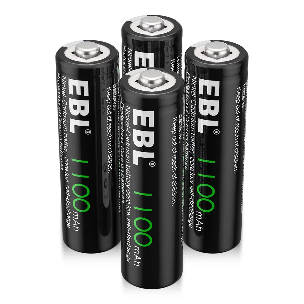 EBL 160-PCS AA NiCd 1100mAh 1.2V Ni-Cd Rechargeable Batteries Solar Lights