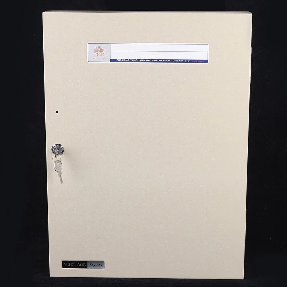 Wall Mounted 80 Key Storage Cabinet Lock Box Safe Organizer Car Dealership Holder