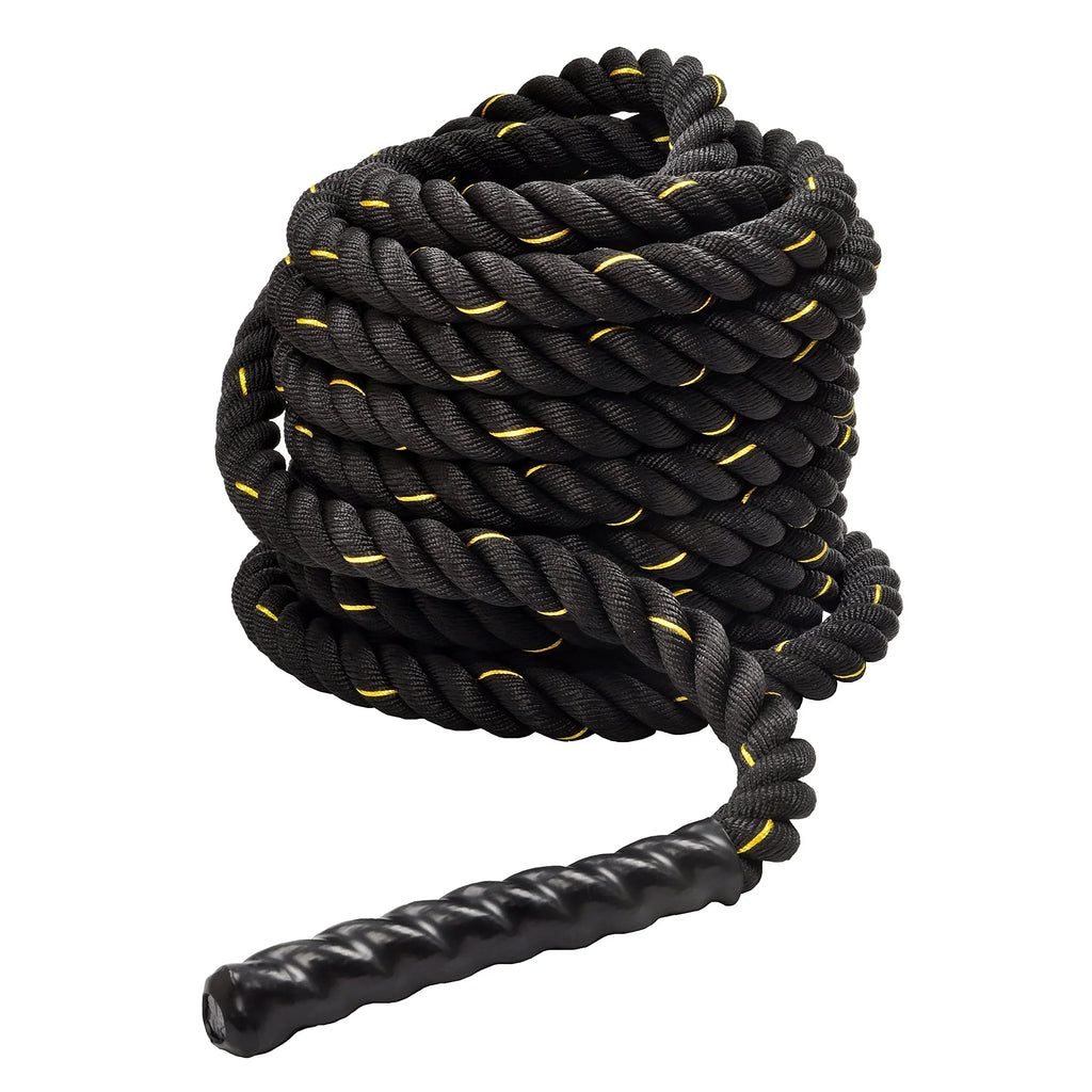 BalanceFrom Battle Rope 2 Inch Diameter Poly Dacron 40 FT Length, Heavy Ropes for Home Gym and Workout