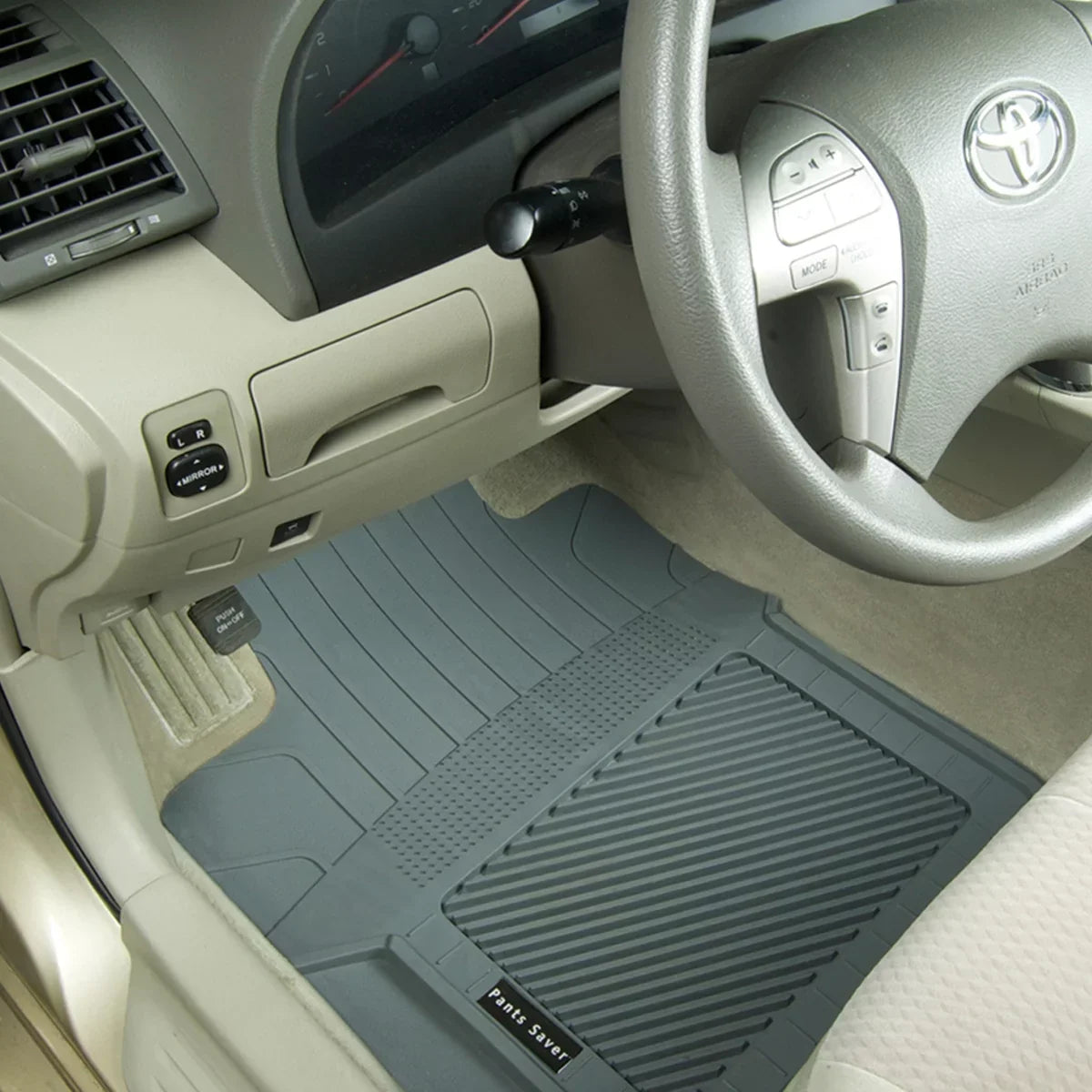 PantsSaver Custom Fit Automotive Floor Mats for Dodge Grand Caravan 2021 All Weather Protection for Cars, Trucks, SUV, Van, Heavy Duty Total Protection Black