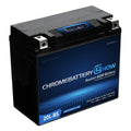 Chrome Battery Now Ytx20l-bs (20l-bs 12 Volt,18 Ah,270 Cca) Intelligent Wireless Smartphone Connectivity AGM Battery for Personal Watercraft - Brp (sea-doo) 1500 Gti, Gtr, Gts, Gtx, Rxt, Rxp, Wake Years (2016-2018)
