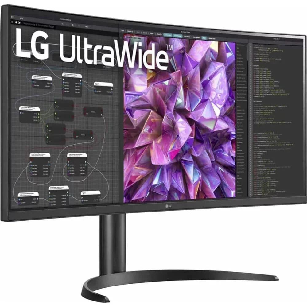 Open Box LG 34WQ75C-B 34" Curved UltraWide QHD IPS HDR 10 Built-in-KVM-Monitor with USB Type-C and LAN (RJ-45)
