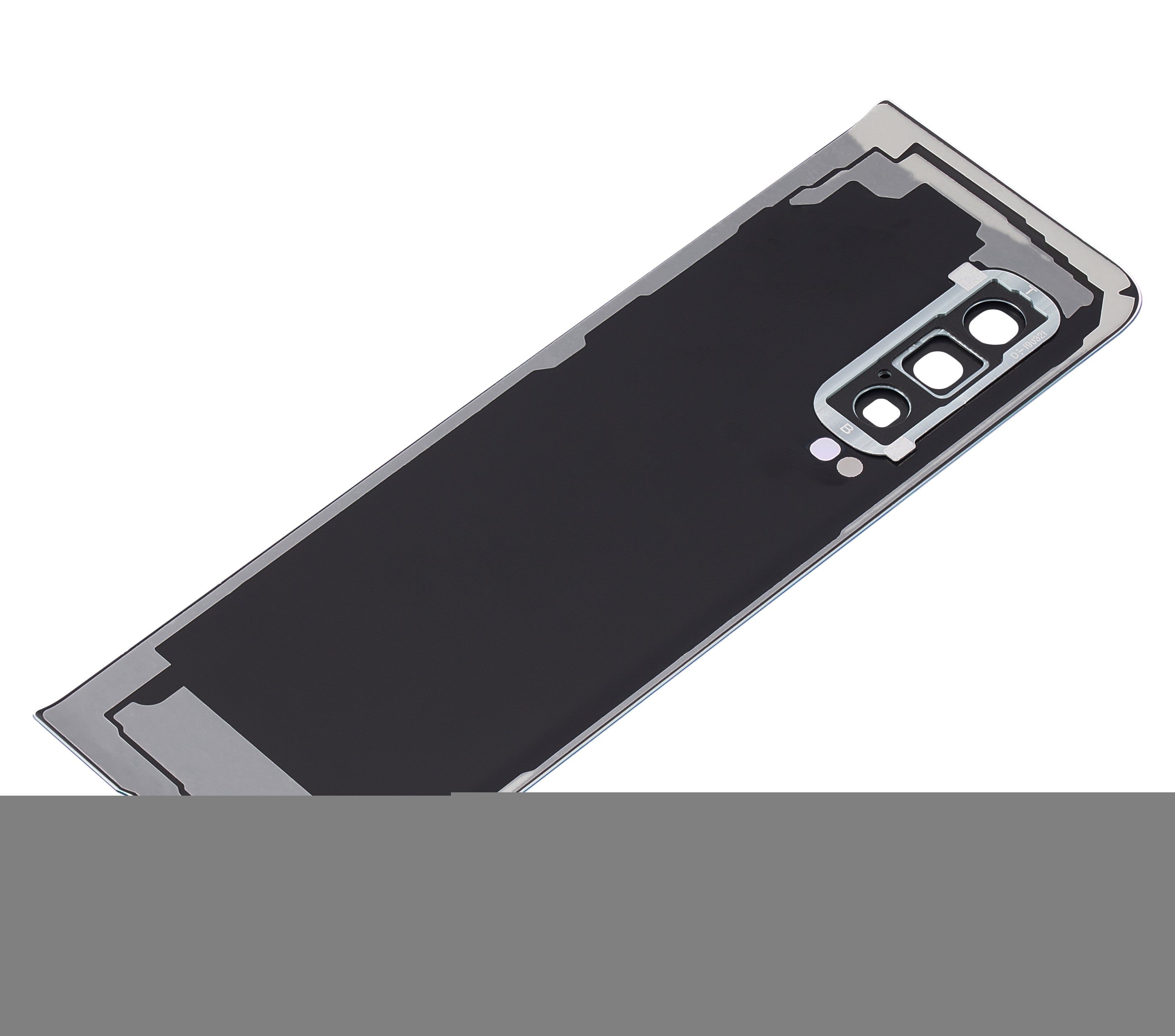 Replacement Back Cover Glass With Camera Lens Compatible For Samsung Galaxy Fold 4G (F900) (Aftermarket Plus) (Space Silver)