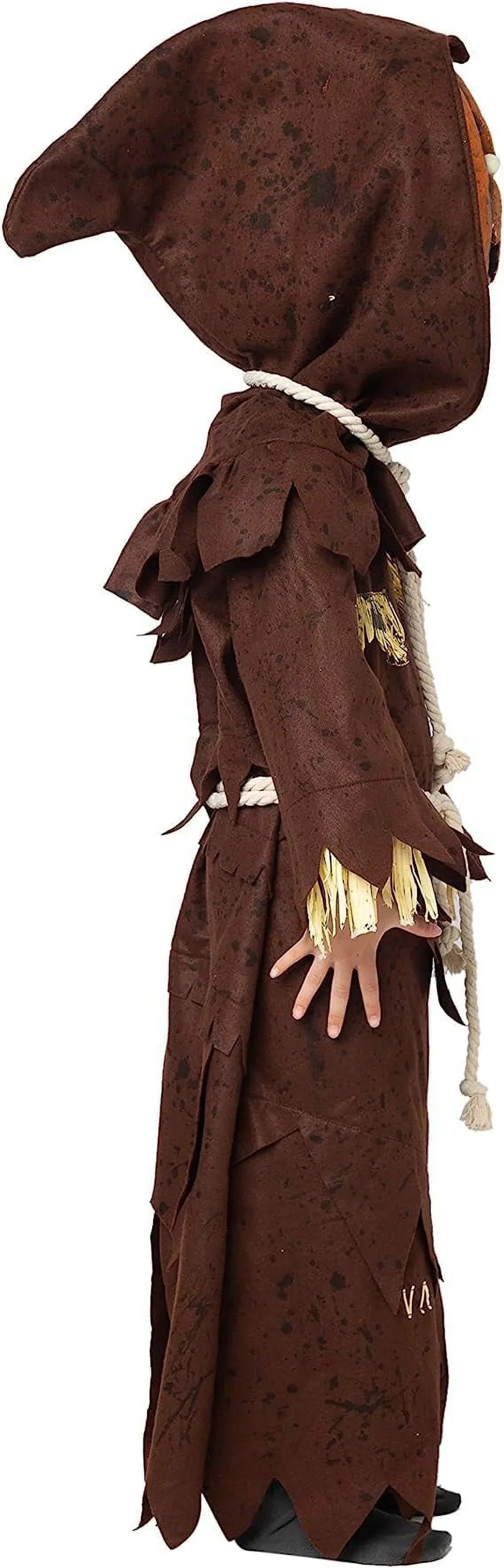 Spooktacular Creations Scary Scarecrow Pumpkin Bobble Head Costume Pumpkin Halloween Mask for Child Juniors Role-Playing (M)